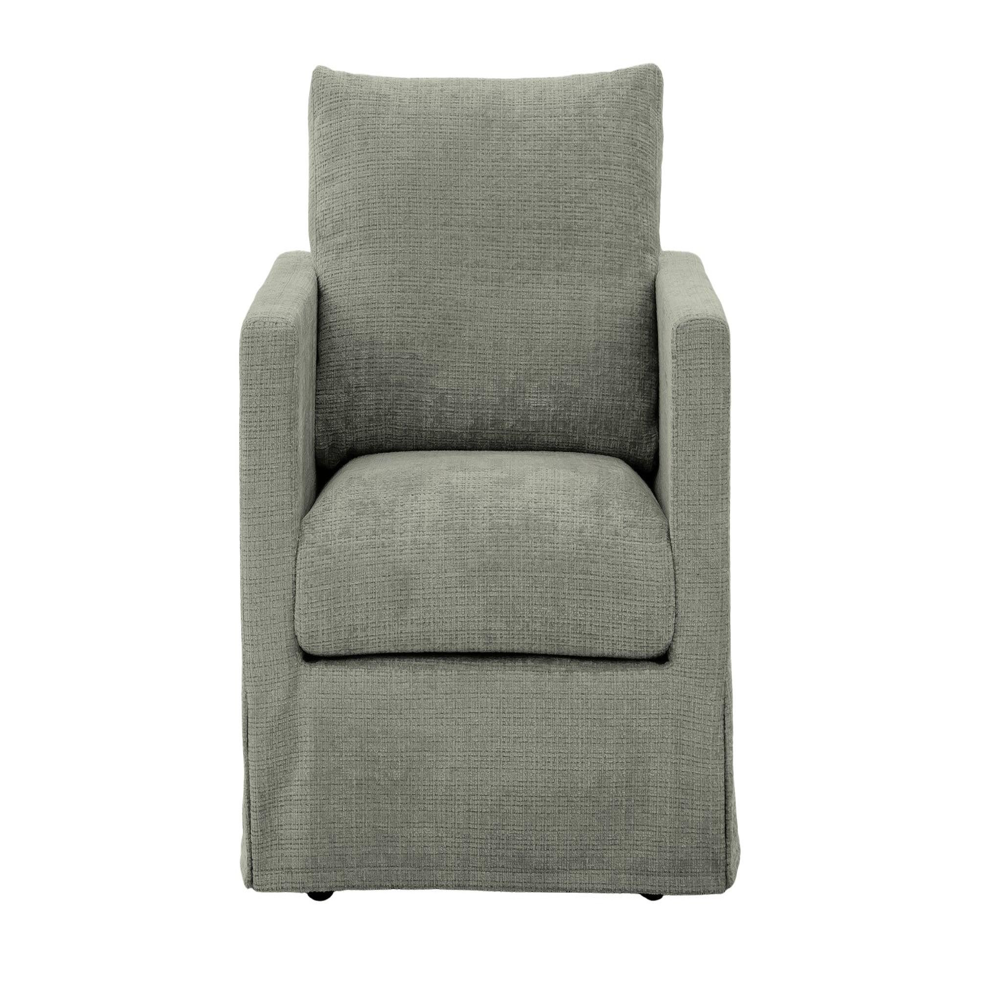 Voir la diapositive 1 : CASANOVA PARIS Leonie - fauteuil tissu chenille déhoussable