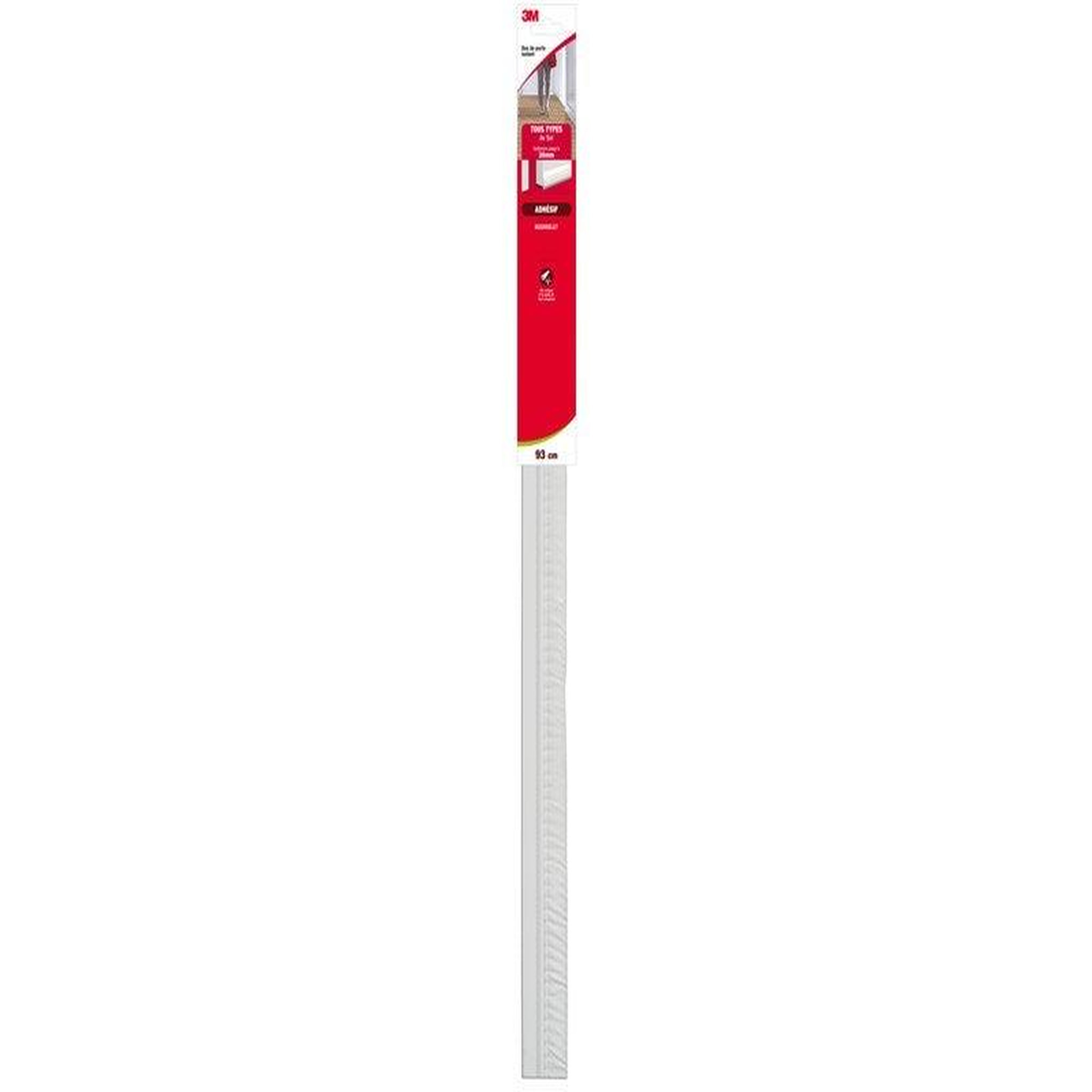 3M Bas De Porte Sol Très Irregulier Classique, L.93 Cm Blanc