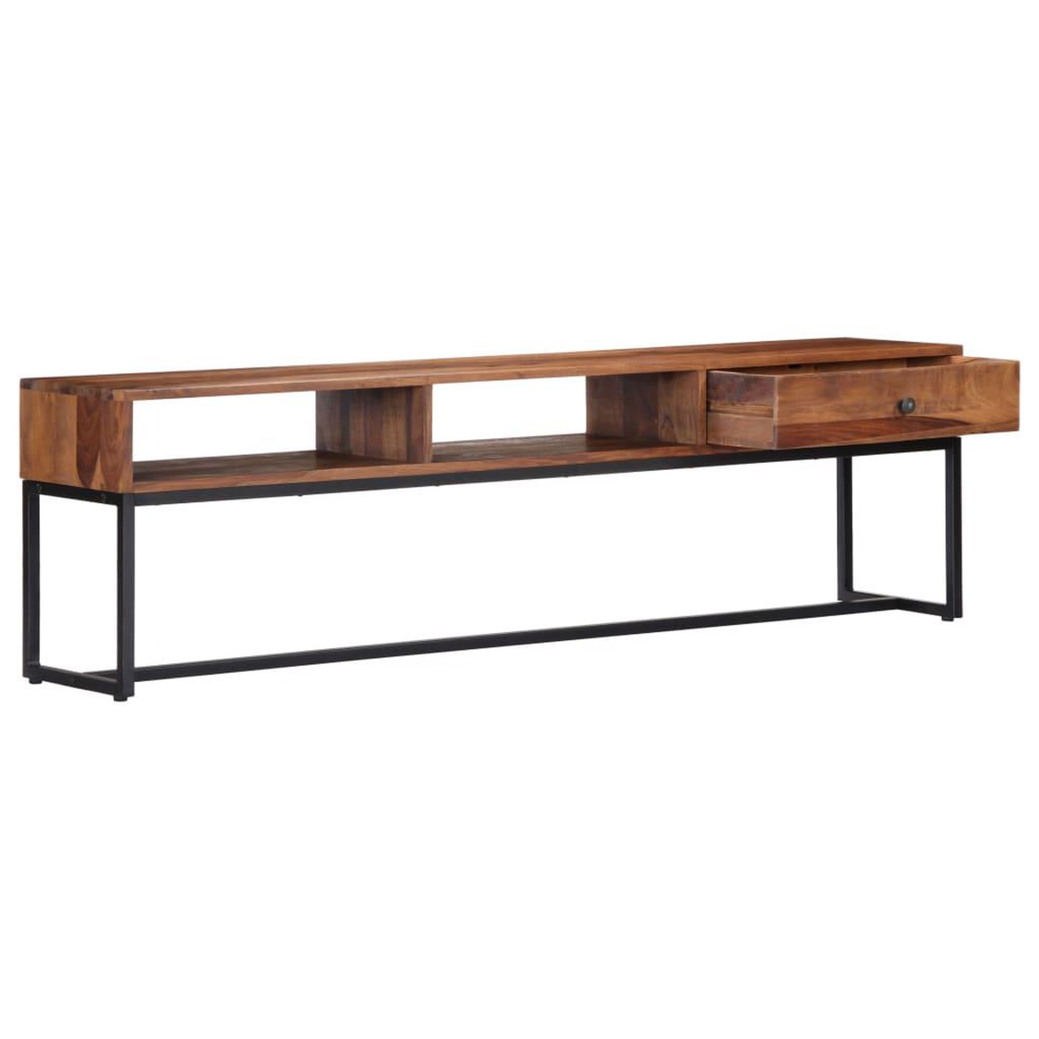 Voir la diapositive 4 : VIDAXL Meuble tv 160x30x45 cm bois de sesham massif