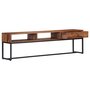 Voir la diapositive 4 : VIDAXL Meuble TV 160x30x45 cm Bois de Sesham massif