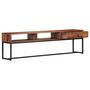 Voir la diapositive 4 : VIDAXL Meuble TV 160x30x45 cm Bois de Sesham massif