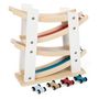 Voir la diapositive 1 : SMALL FOOT Small Foot - Wooden Car Track with 4 Cars 11873