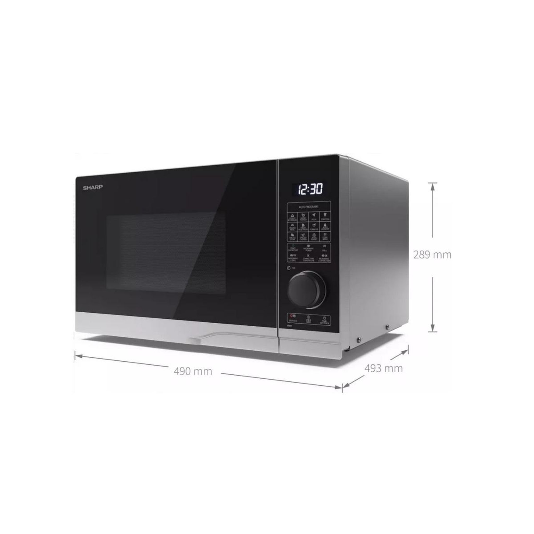 Voir la diapositive 4 : Sharp Micro-ondes 25l 900w silver - yc-pc254ae-s