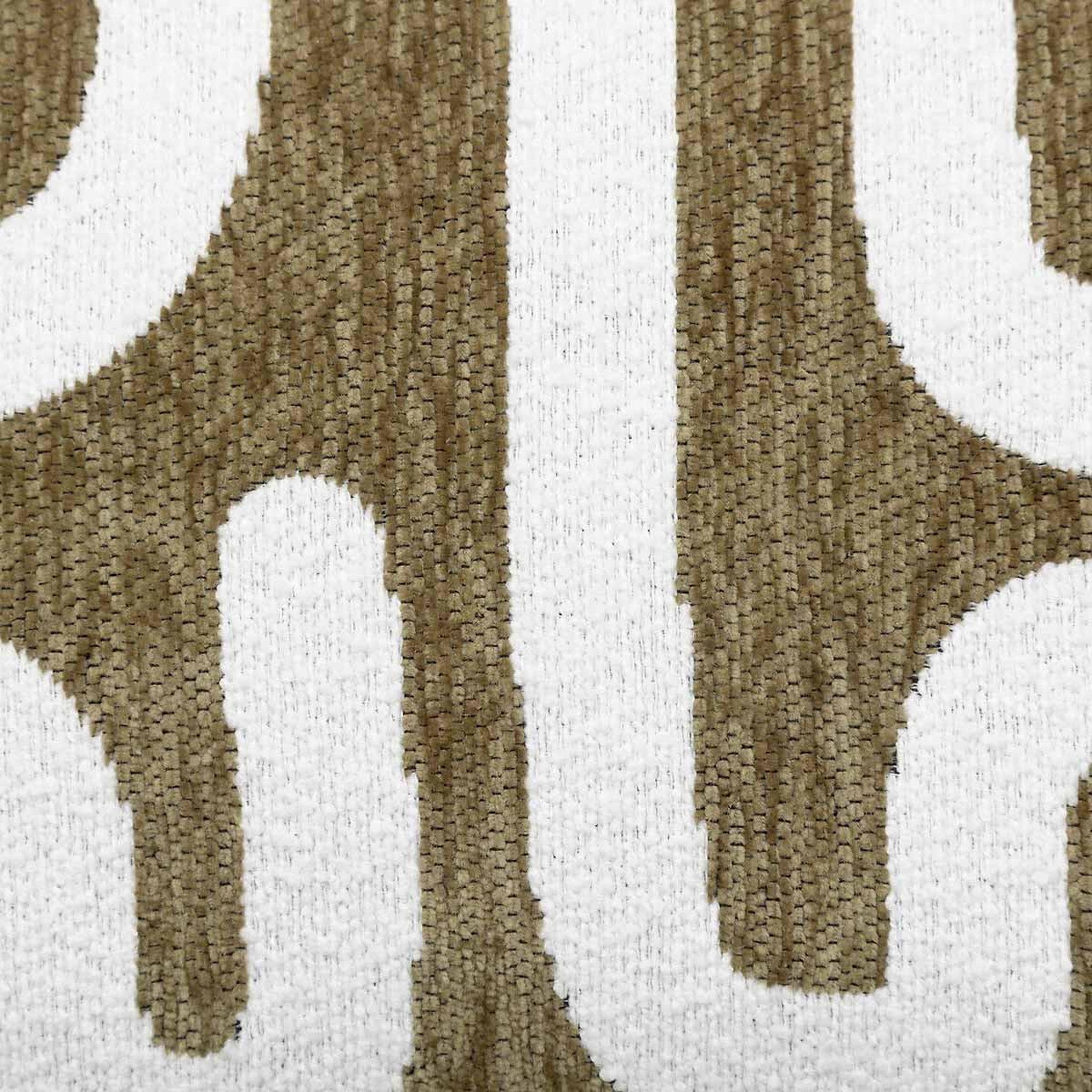 Voir la diapositive 4 : ATMOSPHERA Housse de coussin chenille  jeni  30x50cm kaki