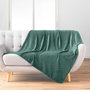 Voir la diapositive 3 : Paris Prix Plaid Uni en Flanelle  Nelia  125x150cm Vert Cèdre