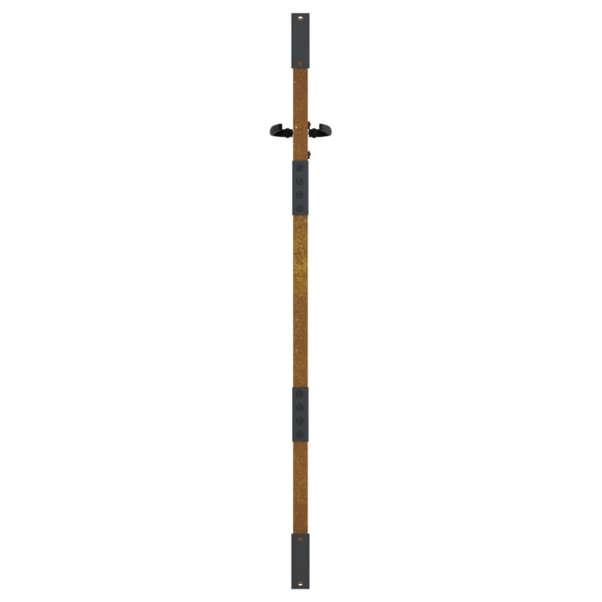 VIDAXL Portail de jardin 85x150 cm acier corten conception d'herbe