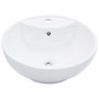 Voir la diapositive 2 : VIDAXL Lavabo avec trop-plein 46,5 x 18 cm Ceramique Blanc