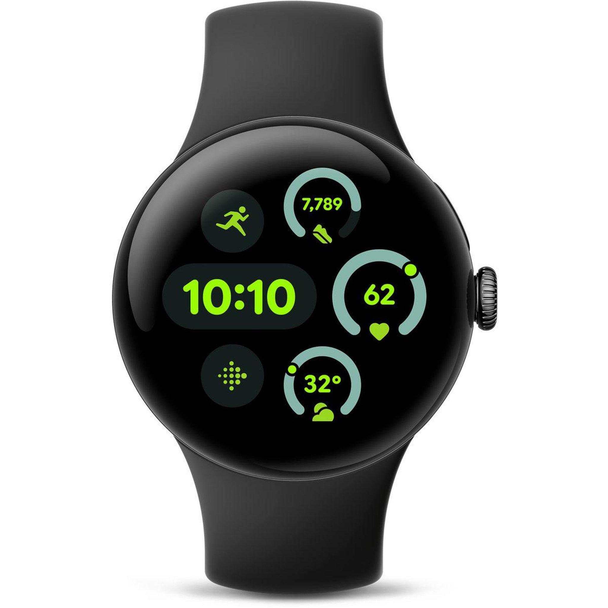 Voir la diapositive 2 : GOOGLE Montre connectée Pixel Watch 3 41 mm Noir Mat 4G