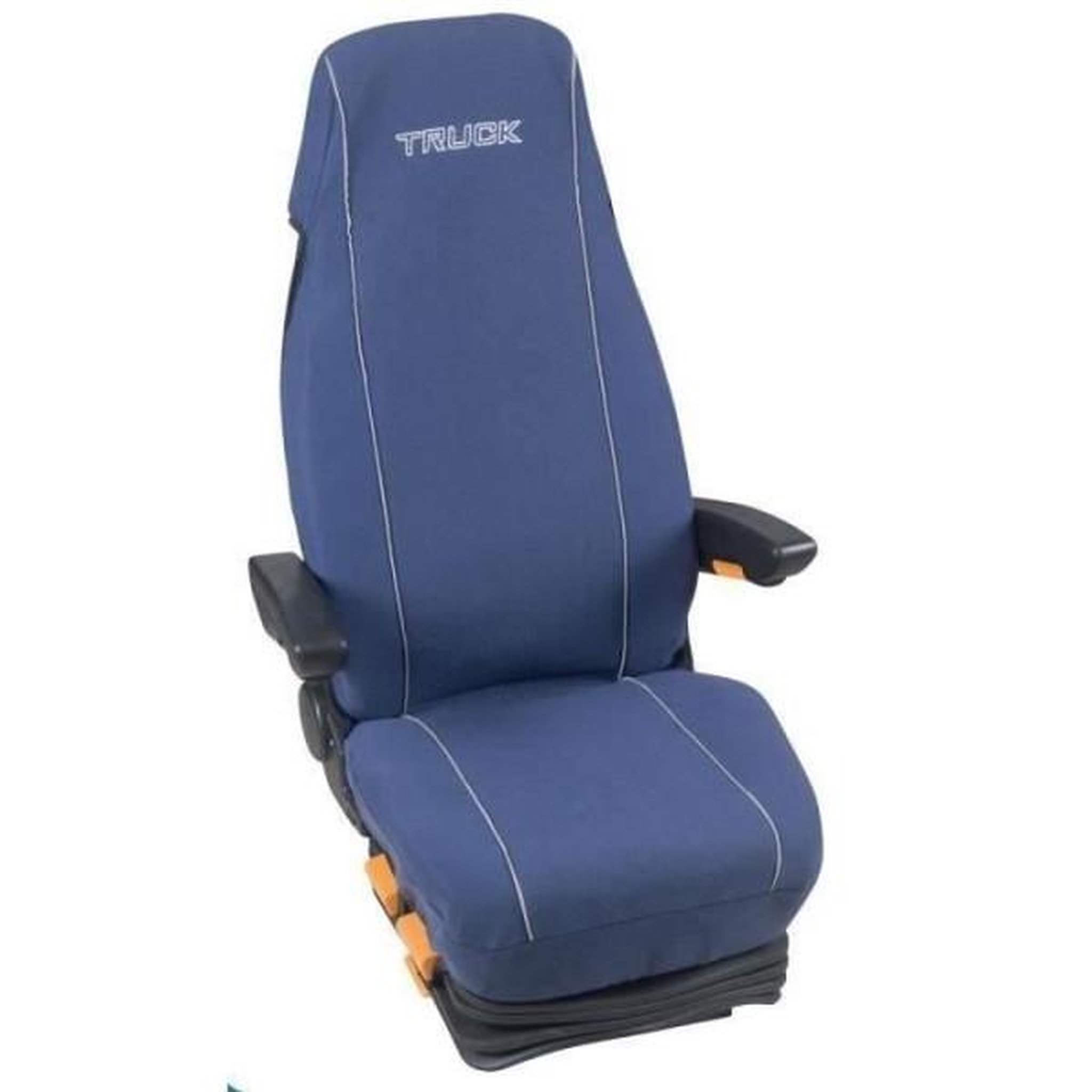 HTC EQUIPEMENT Housse Coton Matelassée Bleu Logo Truck