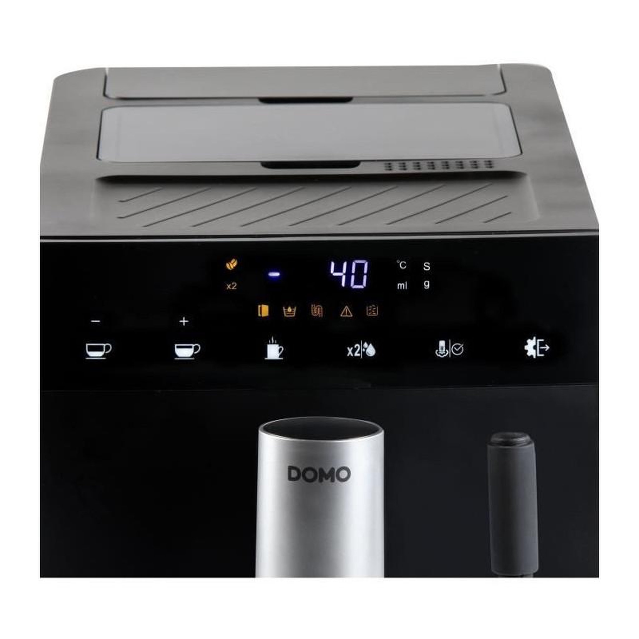 Voir la diapositive 4 : Domo Robot café 19 bars noir - do1150k