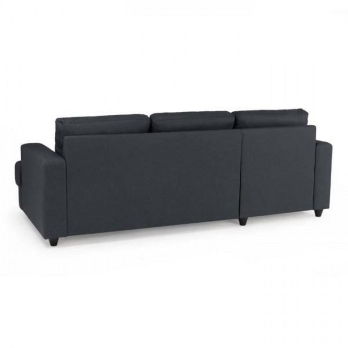 MARKET24 Canapé d'angle gauche 4 places Paul - Tissu gris anthracite - L 215 x P 140 cm - Fabriqué en Ukraine