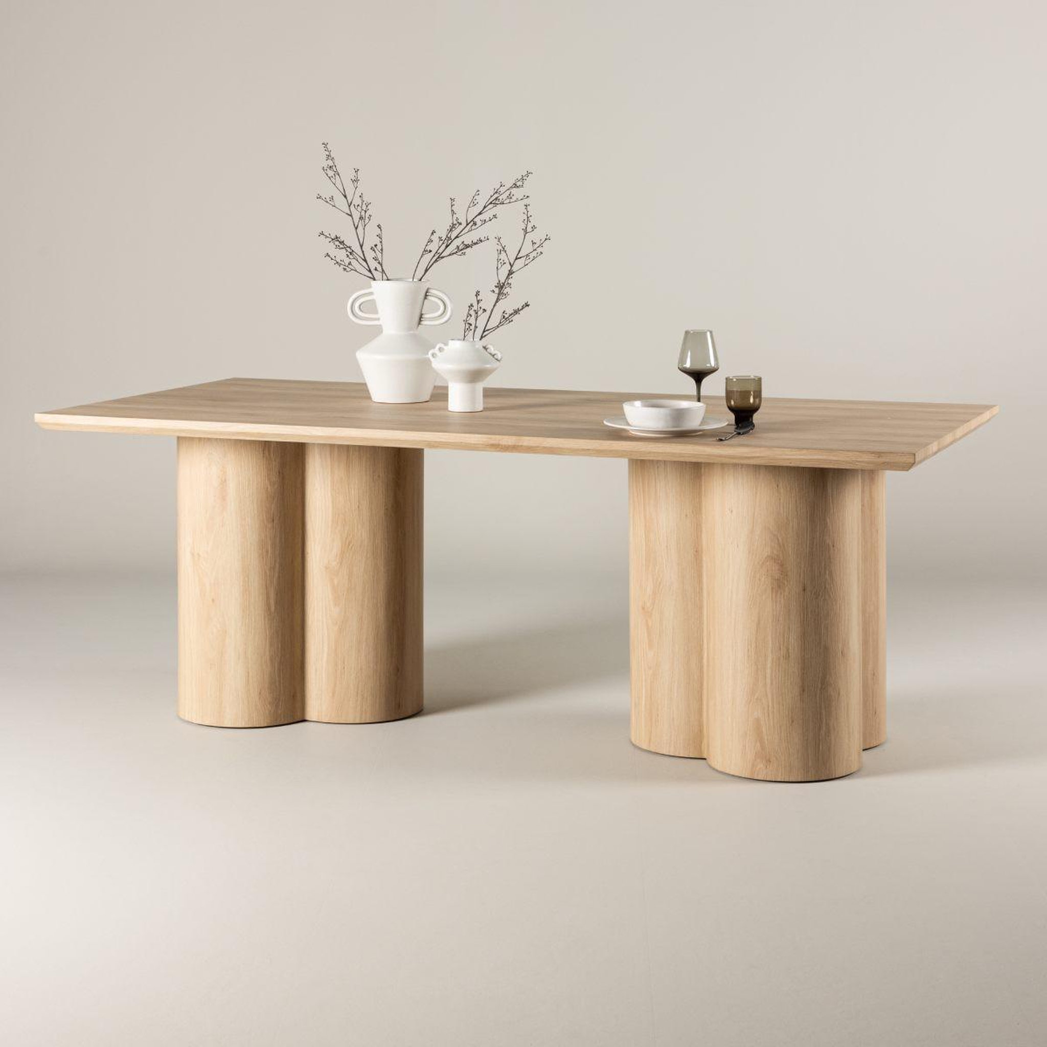 Voir la diapositive 5 : Paris Prix Table à manger design  olivia  210cm naturel