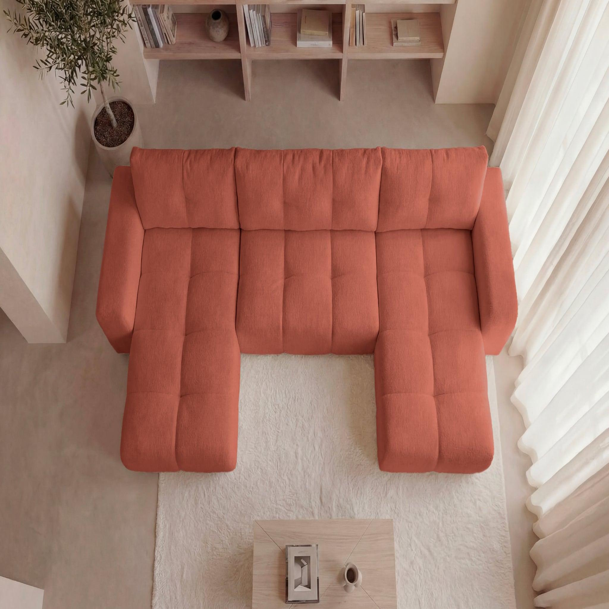 Voir la diapositive 6 : CASANOVA PARIS Constance - canapé panoramique tissu chenille