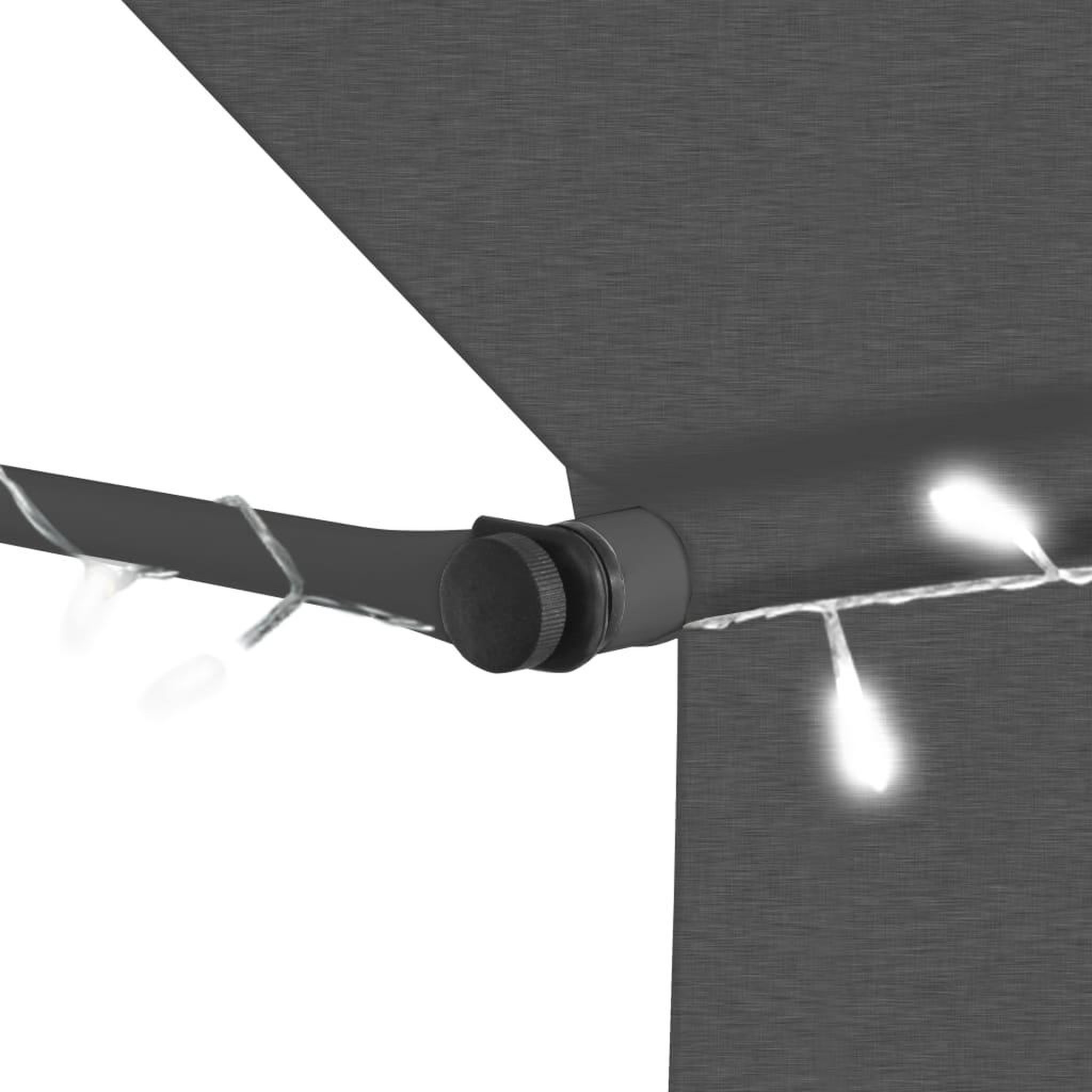 Voir la diapositive 5 : VIDAXL Auvent manuel retractable avec LED 400 cm Anthracite