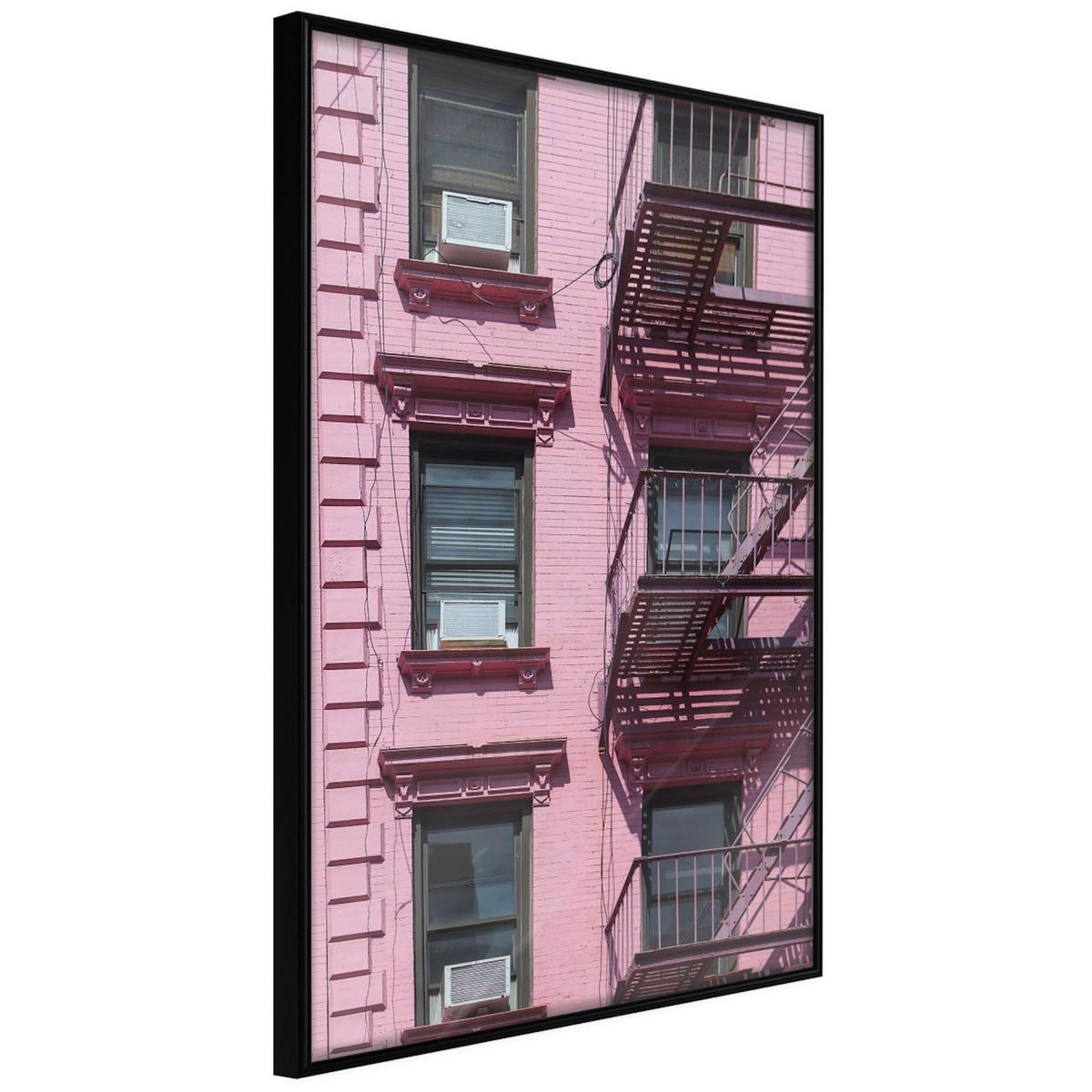 Paris Prix Affiche Murale Encadrée  Pink Facade
