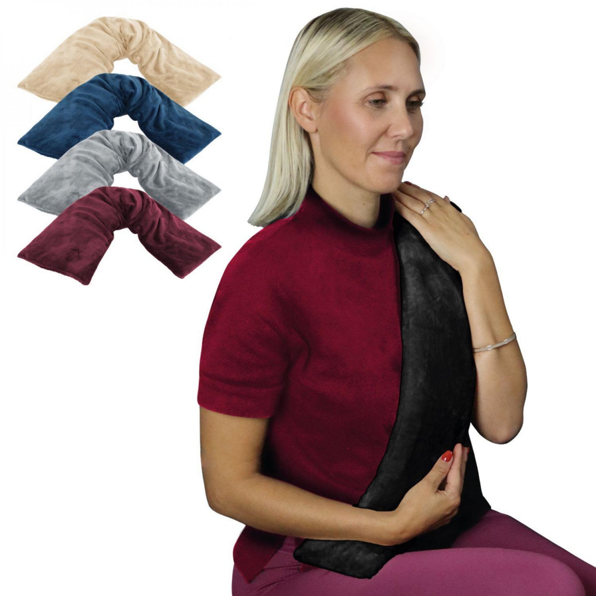 VIVEZEN Bouillotte longue chauffante - 12 x 80 cm