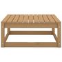 Voir la diapositive 2 : VIDAXL Repose-pied de jardin 70x70x30cm marron miel bois de pin solide