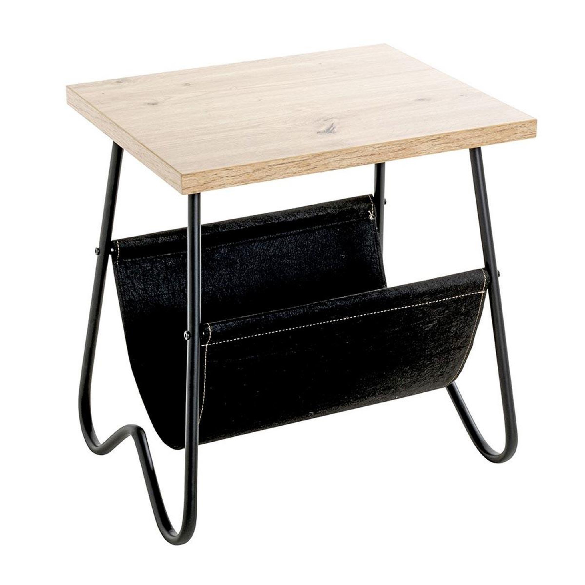 Paris Prix Table d'appoint porte revues  april  51cm naturel & noir