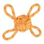Voir la diapositive 1 : Paris Prix Jouet pour Chien  Corde Nœud 4 Poignées  35cm Orange