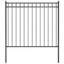 Voir la diapositive 1 : VIDAXL Cloture de jardin Acier 1,7x1,5 m Noir