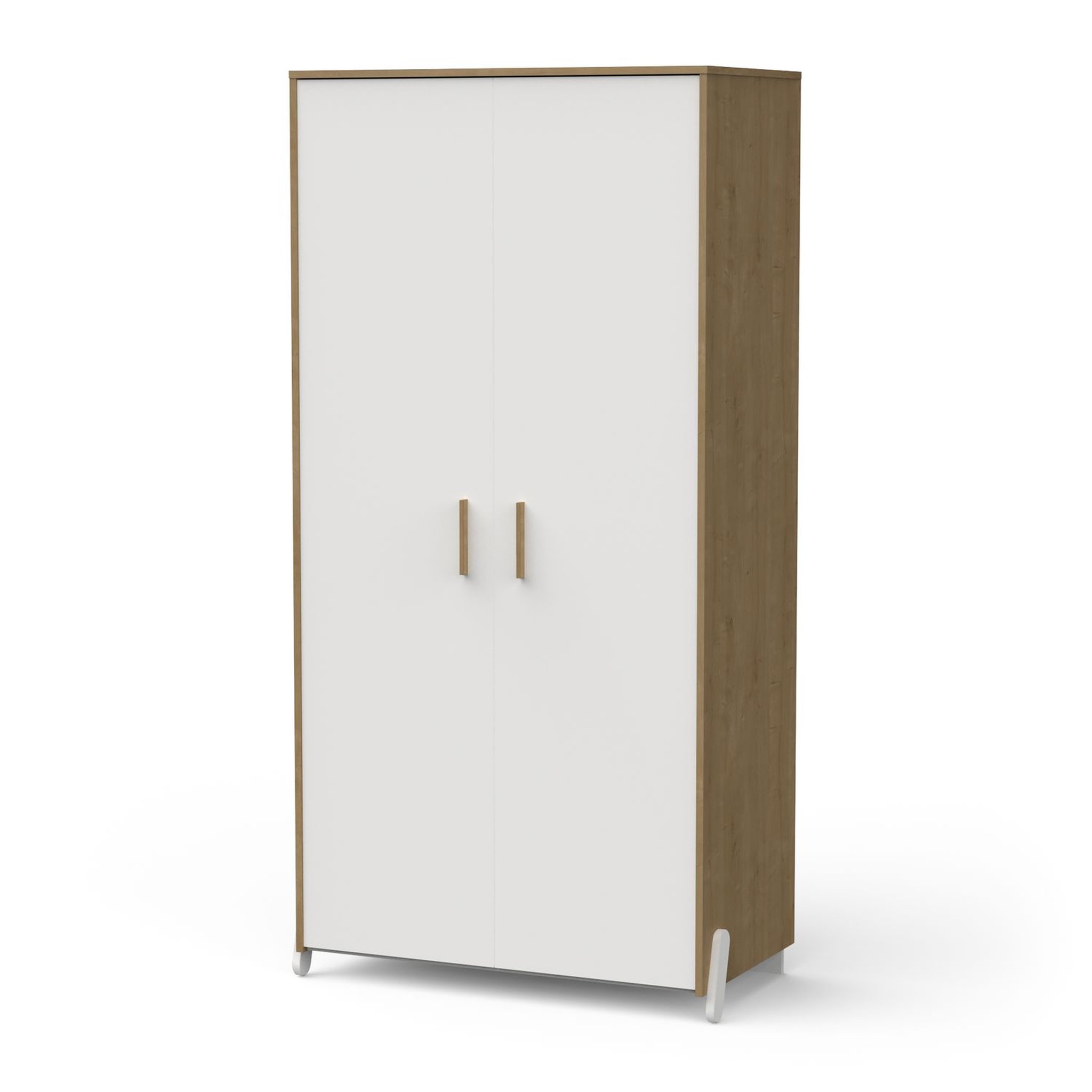 Voir la diapositive 2 : Armoire enfant 2 portes L89 cm LILAS