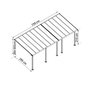 Voir la diapositive 2 : Palram Pergola 21.8m² gris anthracite - 704353