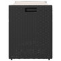 Voir la diapositive 5 : VIDAXL Banc de rangement exterieur coussin noir 100 cm resine tressee