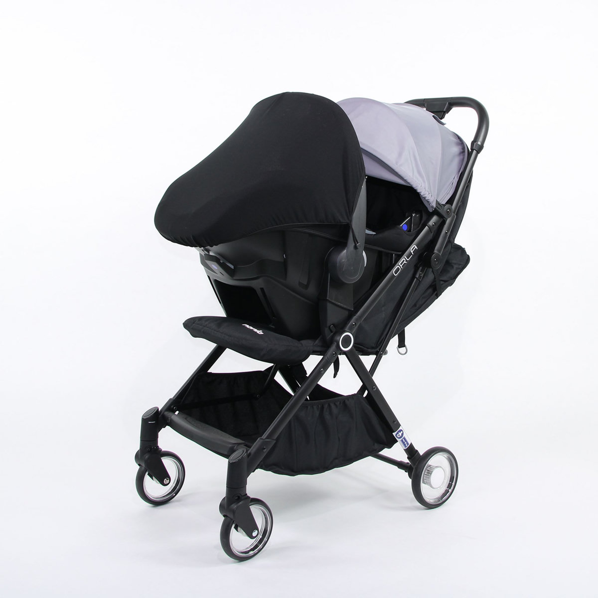 NANIA Poussette combinée 3 en 1 ORLA + Siège auto BEONE + nacelle poussette FLORA