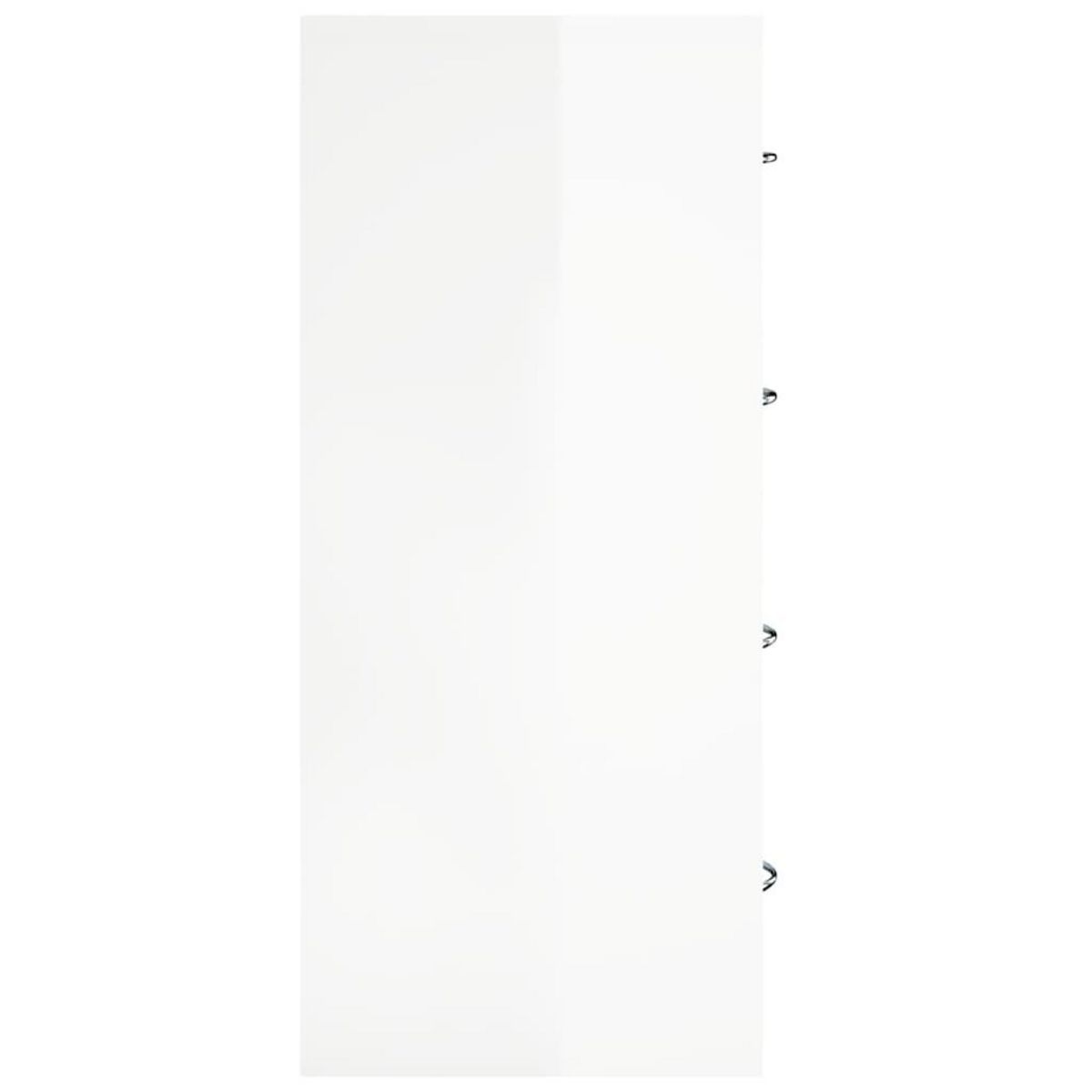 VIDAXL Buffet avec 4 tiroirs 60x30,5x71 cm Blanc brillant