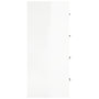 Voir la diapositive 5 : VIDAXL Buffet avec 4 tiroirs 60x30,5x71 cm Blanc brillant