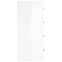 Voir la diapositive 5 : VIDAXL Buffet avec 4 tiroirs 60x30,5x71 cm Blanc brillant