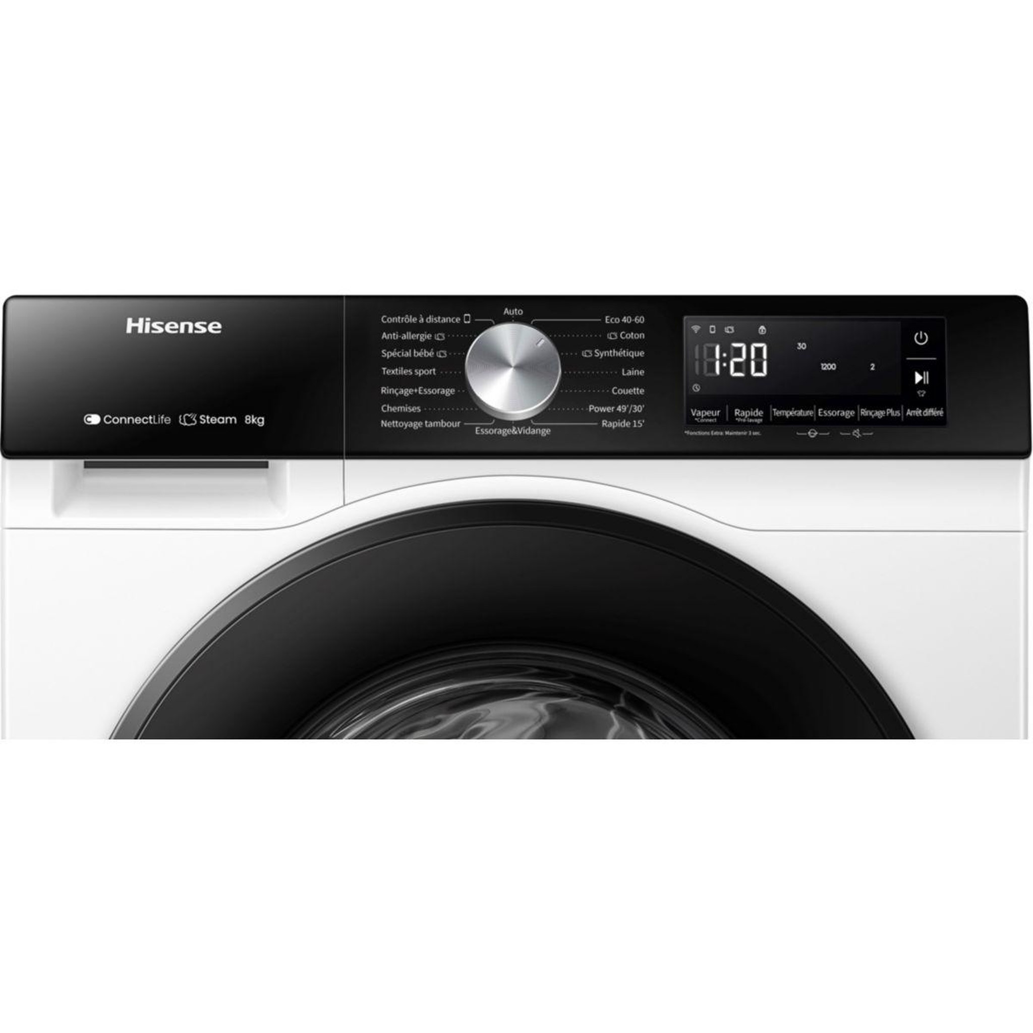 Voir la diapositive 5 : Hisense Lave linge hublot wf3s8043bw3