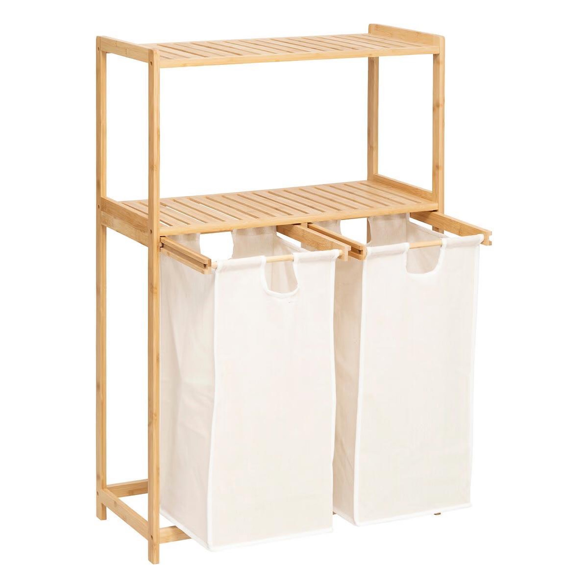 Voir la diapositive 3 : FIVE Meuble de rangement 2 paniers à linge  tidy  109cm naturel