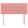 Voir la diapositive 3 : VIDAXL Tete de lit Rose 80x5x78/88 cm Velours