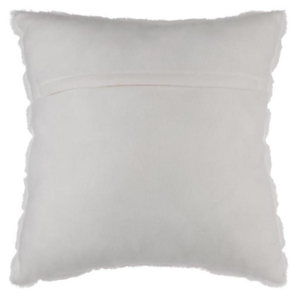 ATMOSPHERA Coussin Imitation Fourrure  Manoir  45x45cm Blanc