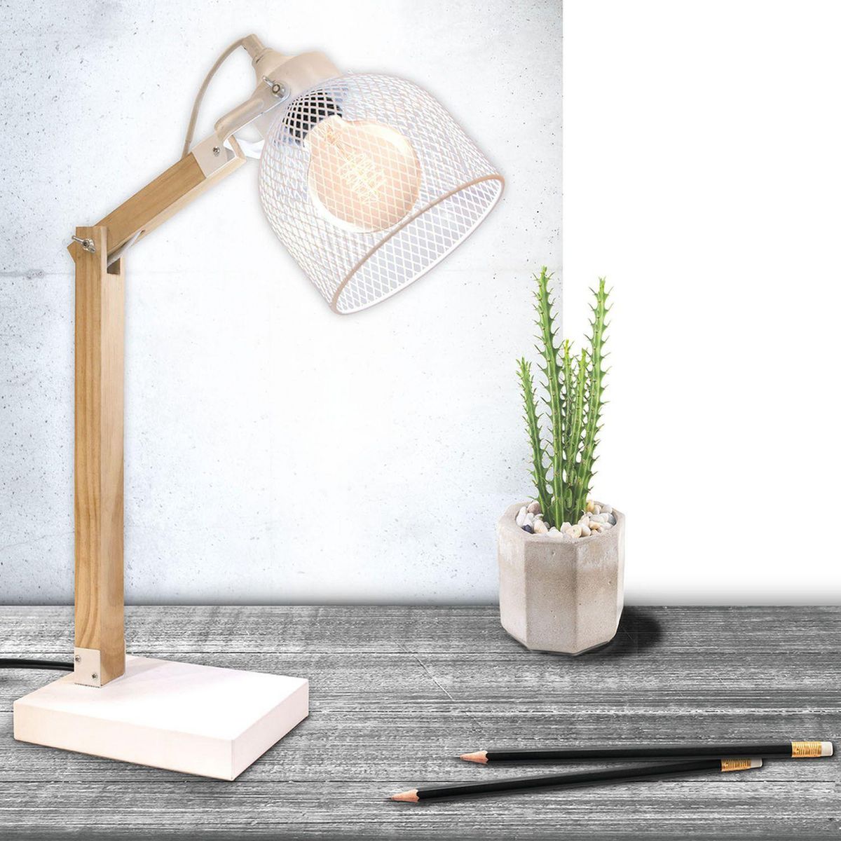 The Home Deco Factory Lampe de bureau industrielle Indus