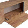 Voir la diapositive 4 : Habitat et Jardin Meuble TV en bois  Onera  - 180 x 30 x 50 cm - Pin Atlantique / Noir