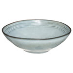 SECRET DE GOURMET Saladier Design  Flower  24cm Bleu