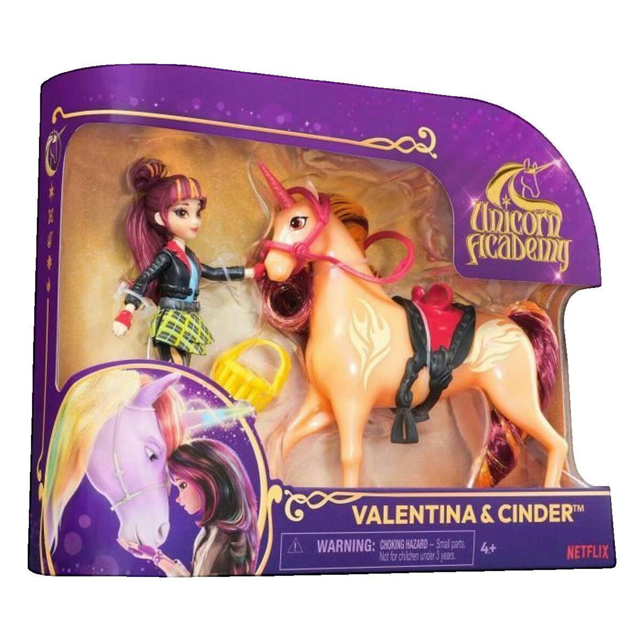 Unicorn Poupée Aster Unicorn Academy rouge et orange
