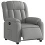 Voir la diapositive 3 : VIDAXL Fauteuil inclinable electrique Gris clair Tissu