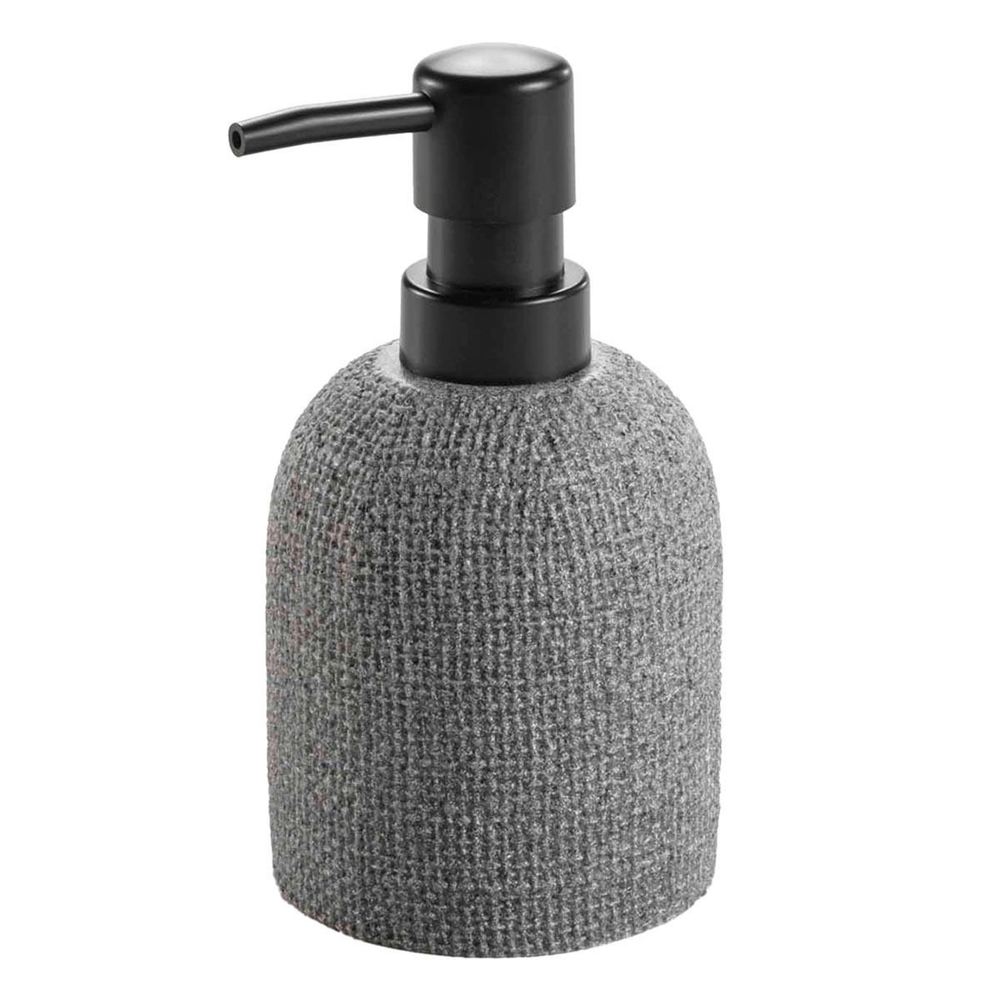Douceur d'Intérieur Distributeur de savon effet tissé  spa  15cm gris
