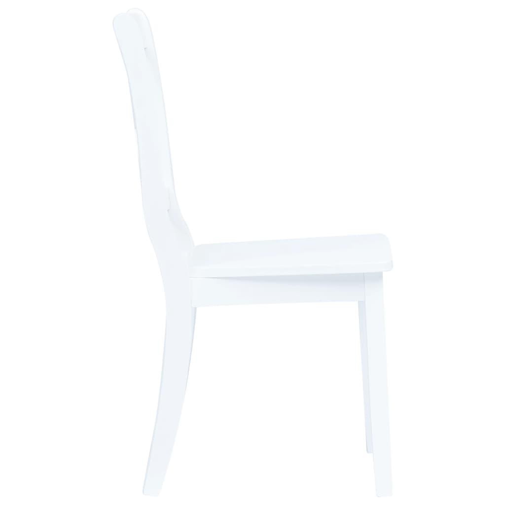 Voir la diapositive 5 : VIDAXL Ensemble de salle a manger 5 pcs Bois d'hevea Blanc
