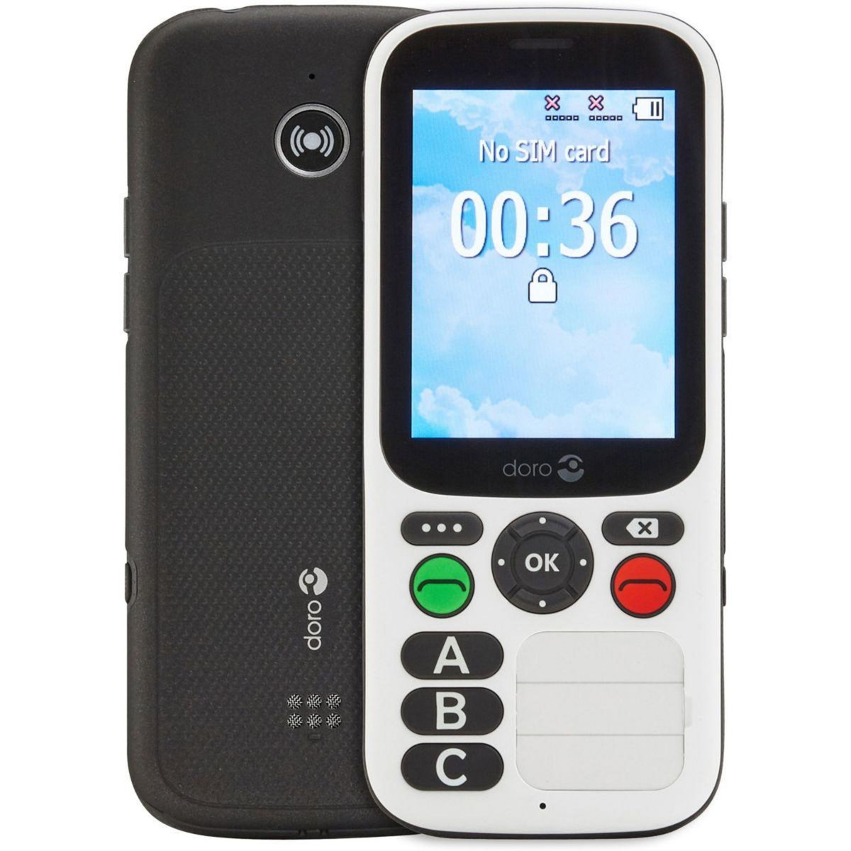 Doro Téléphone portable 780X Noir / Blanc