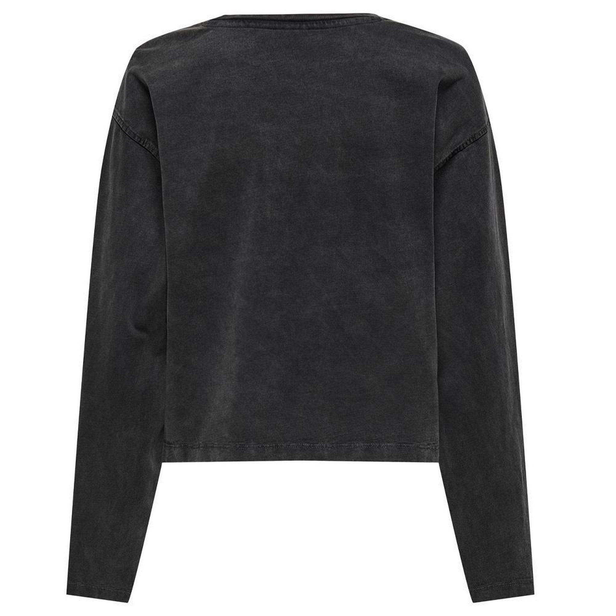 Voir la diapositive 2 : JACQUELINE DE YONG T-Shirt Manches Longues Noir Femme JDY Washed