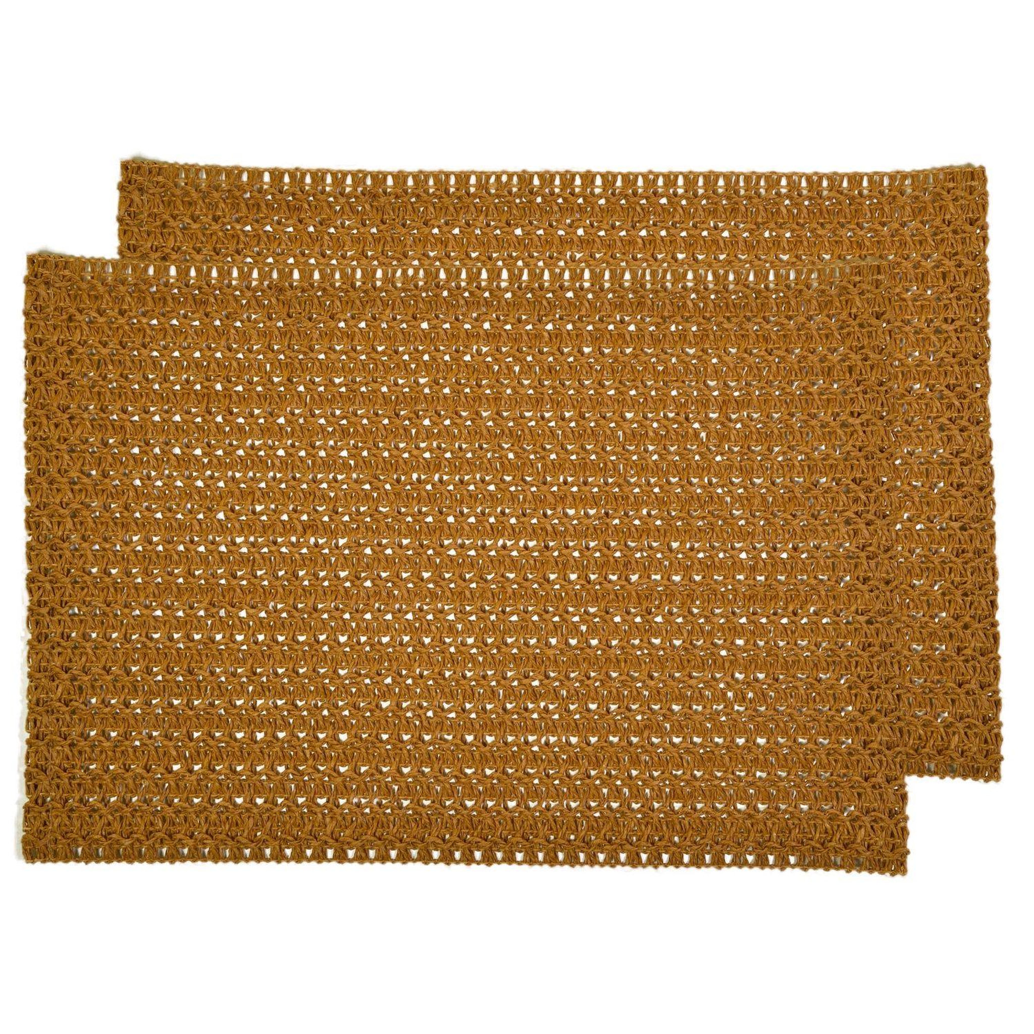 Voir la diapositive 1 : HABITABLE Lot de 2 sets de tables rectangles en jute TORSA