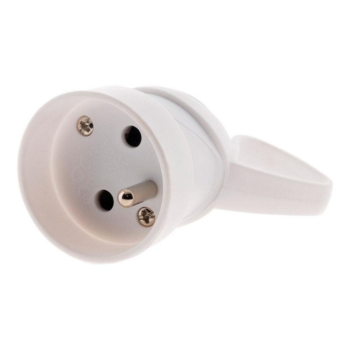 ZENITECH Fiche femelle 16A 2P + T  blanc