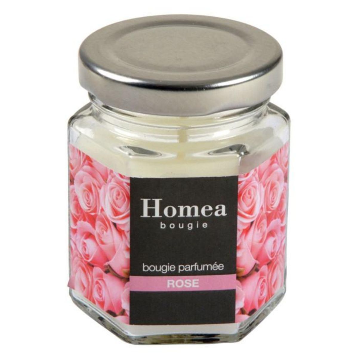 Paris Prix Bougie Verrine Parfumée  Essentiel  7cm Rose