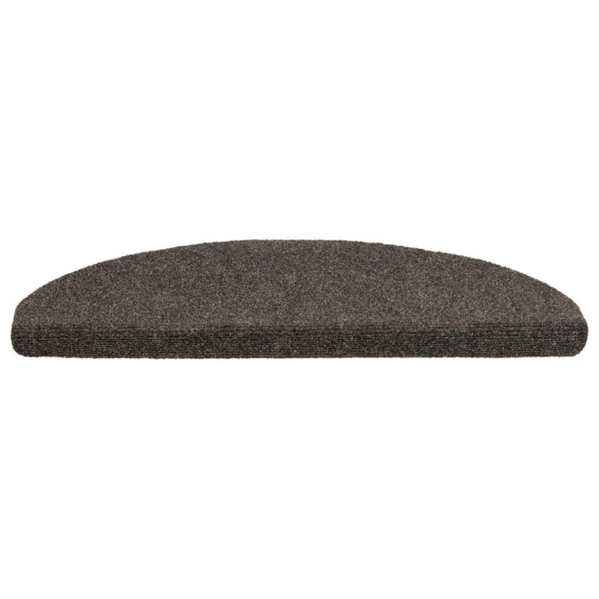 VIDAXL Tapis d'escalier autocollants 10 pcs anthracite 65x21x4 cm