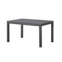 Voir la diapositive 1 : MARKET24 Table de jardin extensible rectangulaire 6 a 10 personnes - Structure aluminium - L 135-270 x P 90 x H 75 cm - Gris foncé
