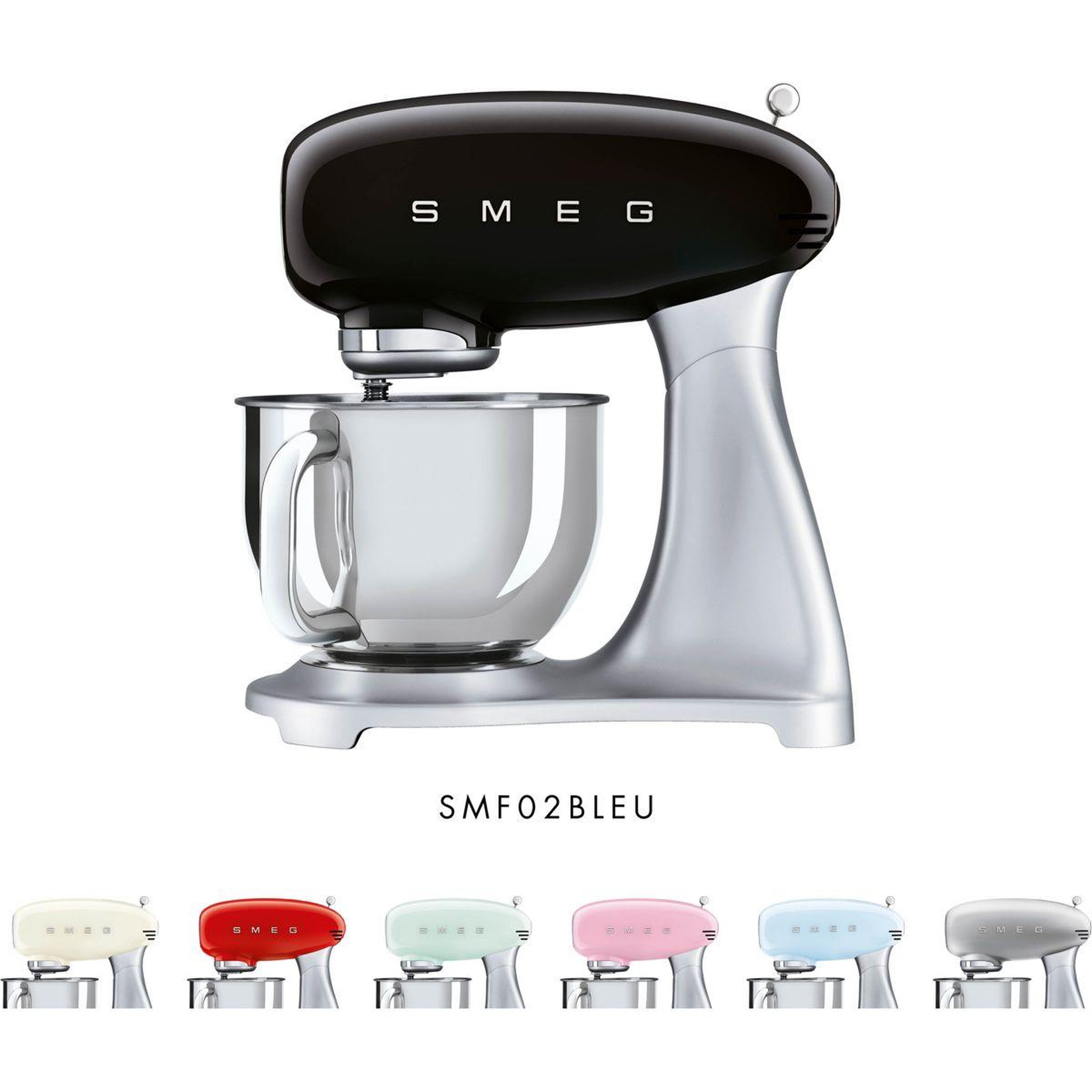 Voir la diapositive 5 : SMEG Robot pâtissier SMF02BLEU